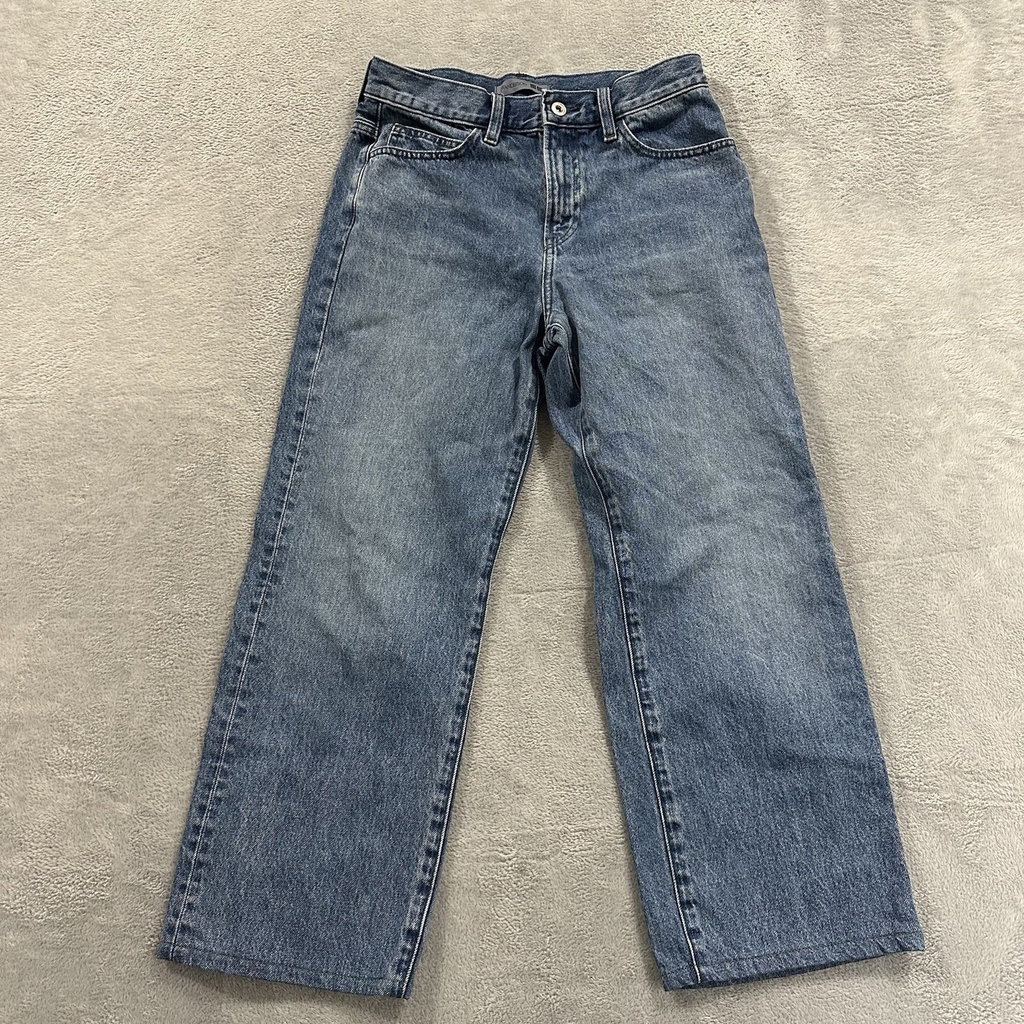 JW Anderson Uniqlo Jeans Women's 25 x 31 Blue Wide Leg Baggy Denim Y2K