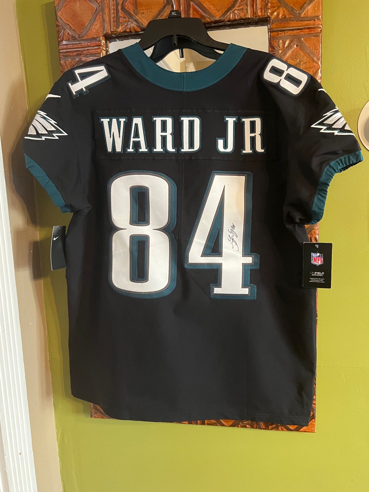 Signed Eagles Jersey Ward Jr