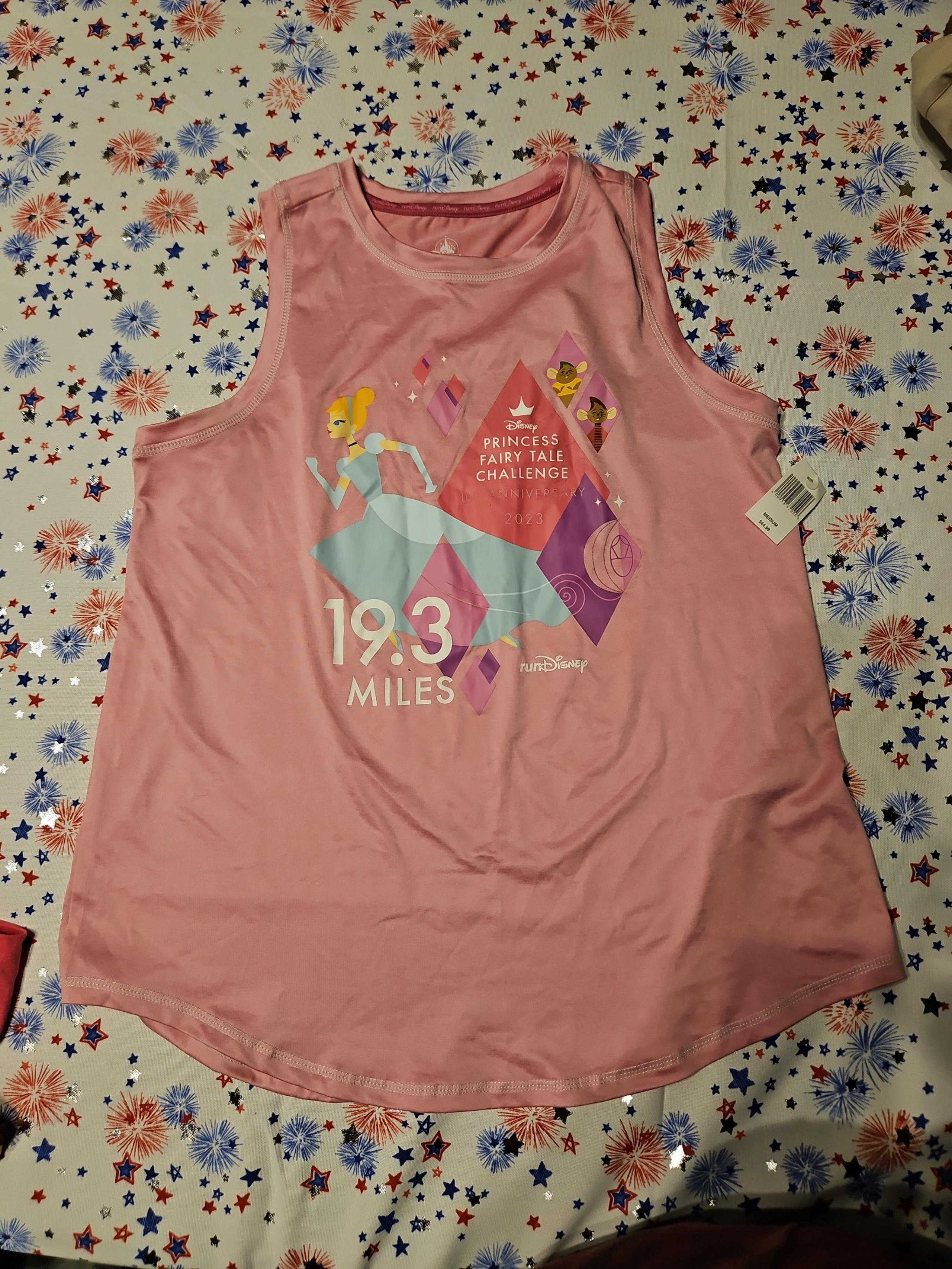 NWT Run Disney Princess Fairy Tale 2023 Challenge Activewear Tank Womens SZ M