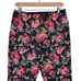 Sugar + Lips S/M Red Pink Metallic Floral Print Matching Blazer Ankle Pant Suit