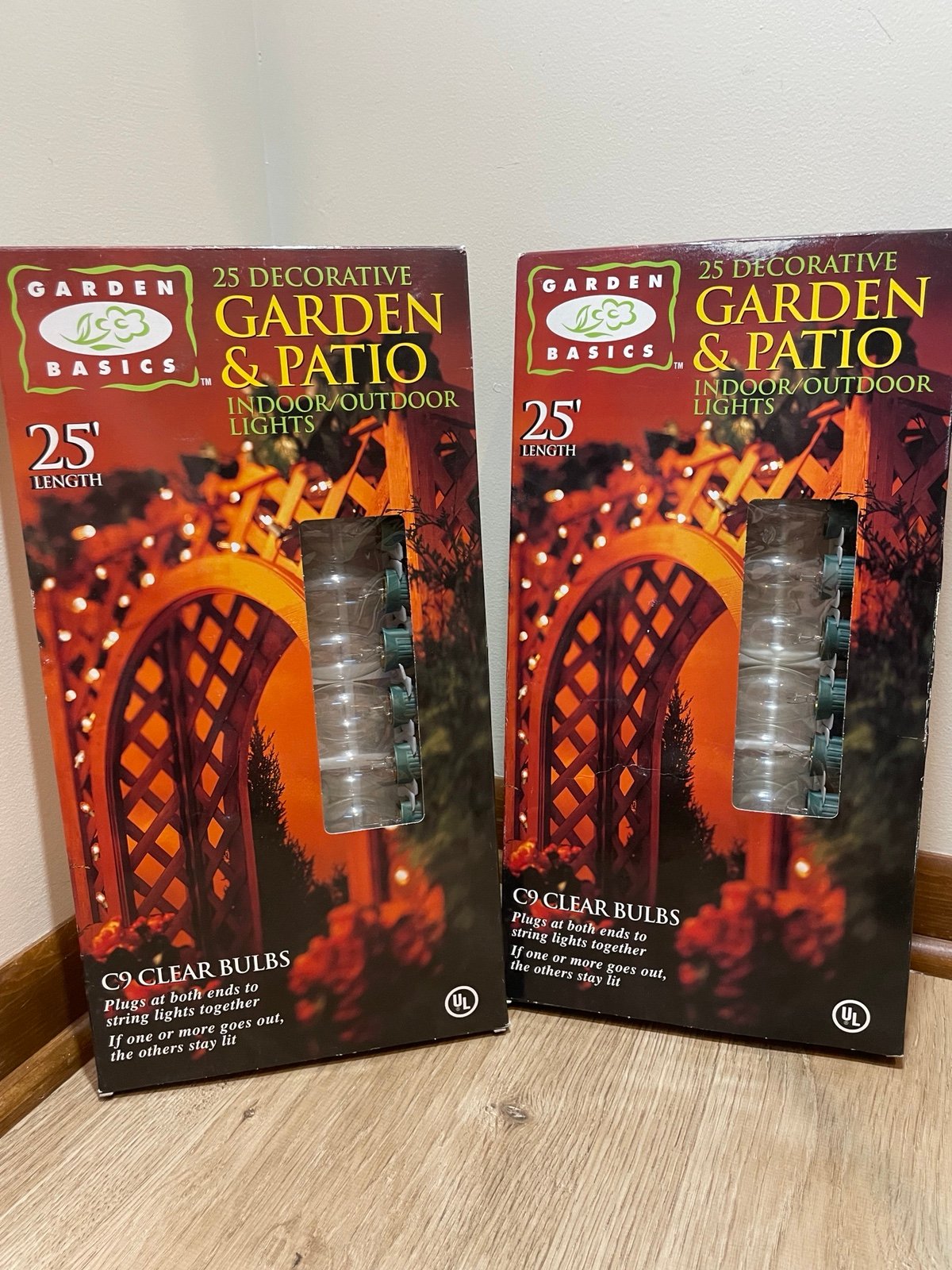 (2) Garden Basics Garden & Patio Indoor/Outdoor Lights