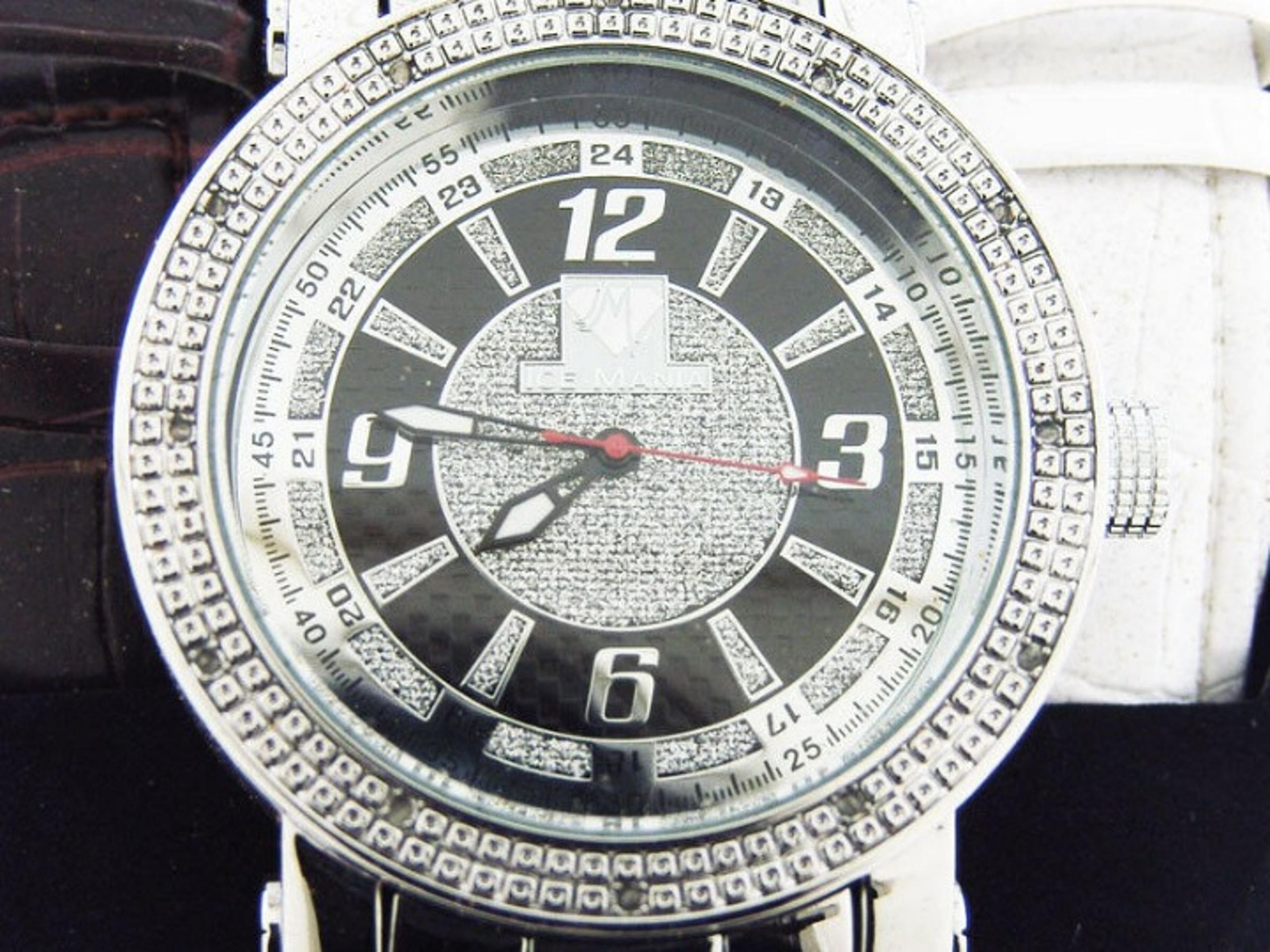 Men's Ice mania quartz watch diamonds