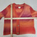 Anthropologie Maeve Hallie Space Dyed Cardigan Sweater Size Small Petite Orange