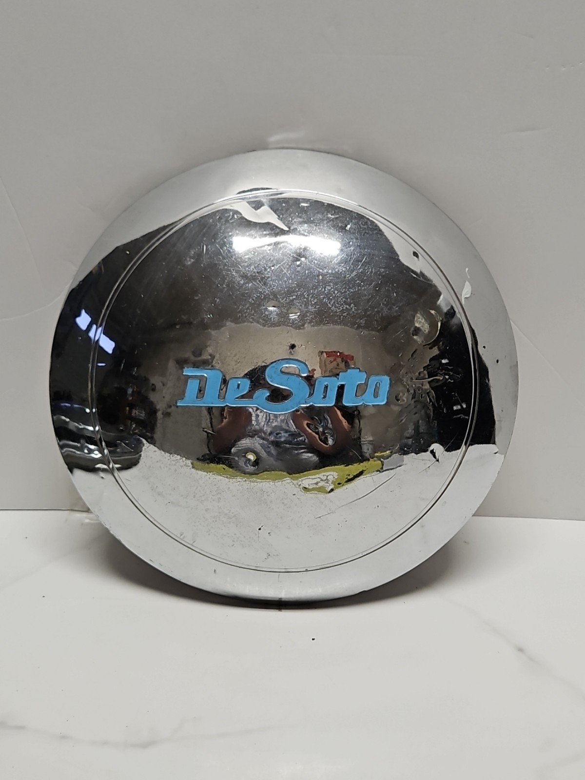 1949 49 1950 50 DeSoto Hubcap Rim Wheel Cover Center Hub Cap POVERTY DOG DISH