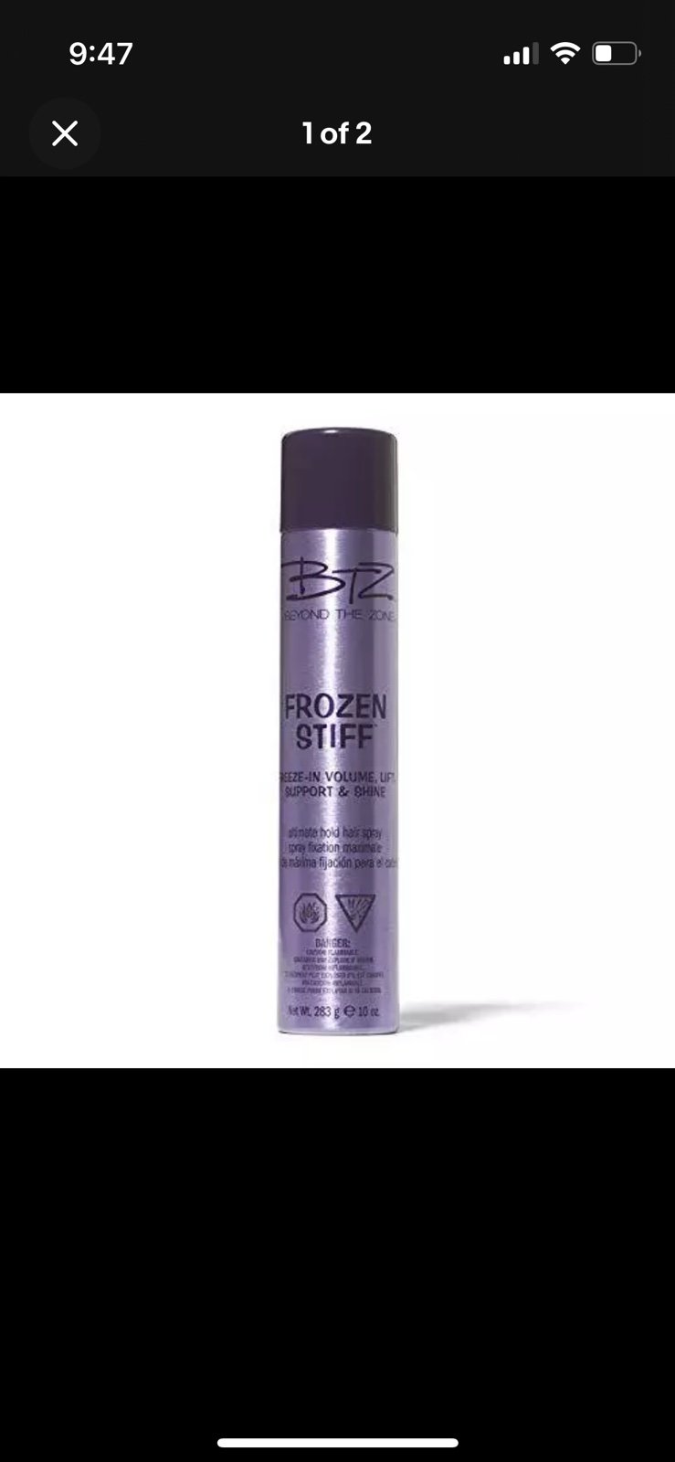 Frozen Stiff Ultimate Hold Hair Spray, 10oz