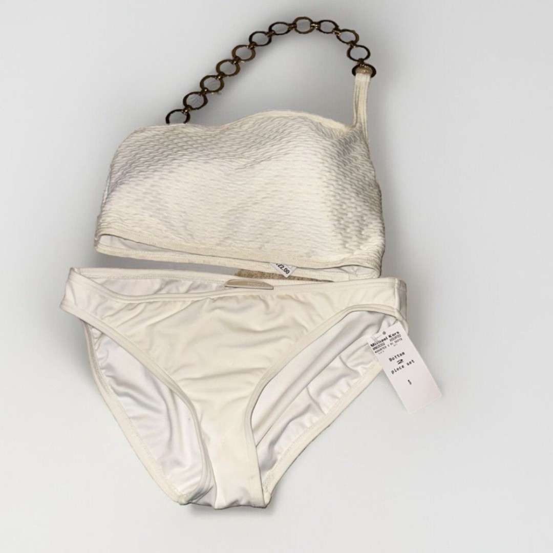 MICHAEL KORS 2 Piece Bikini Top and Bottoms NWT S