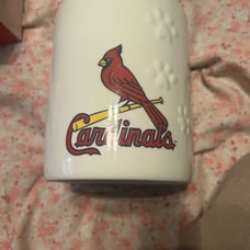 Cardinals pet treat jar