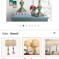 Rustic pair of lamps