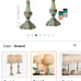 Rustic pair of lamps