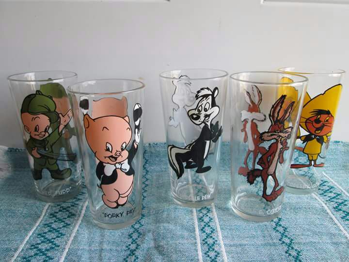 Vintage PEPSI glass lot