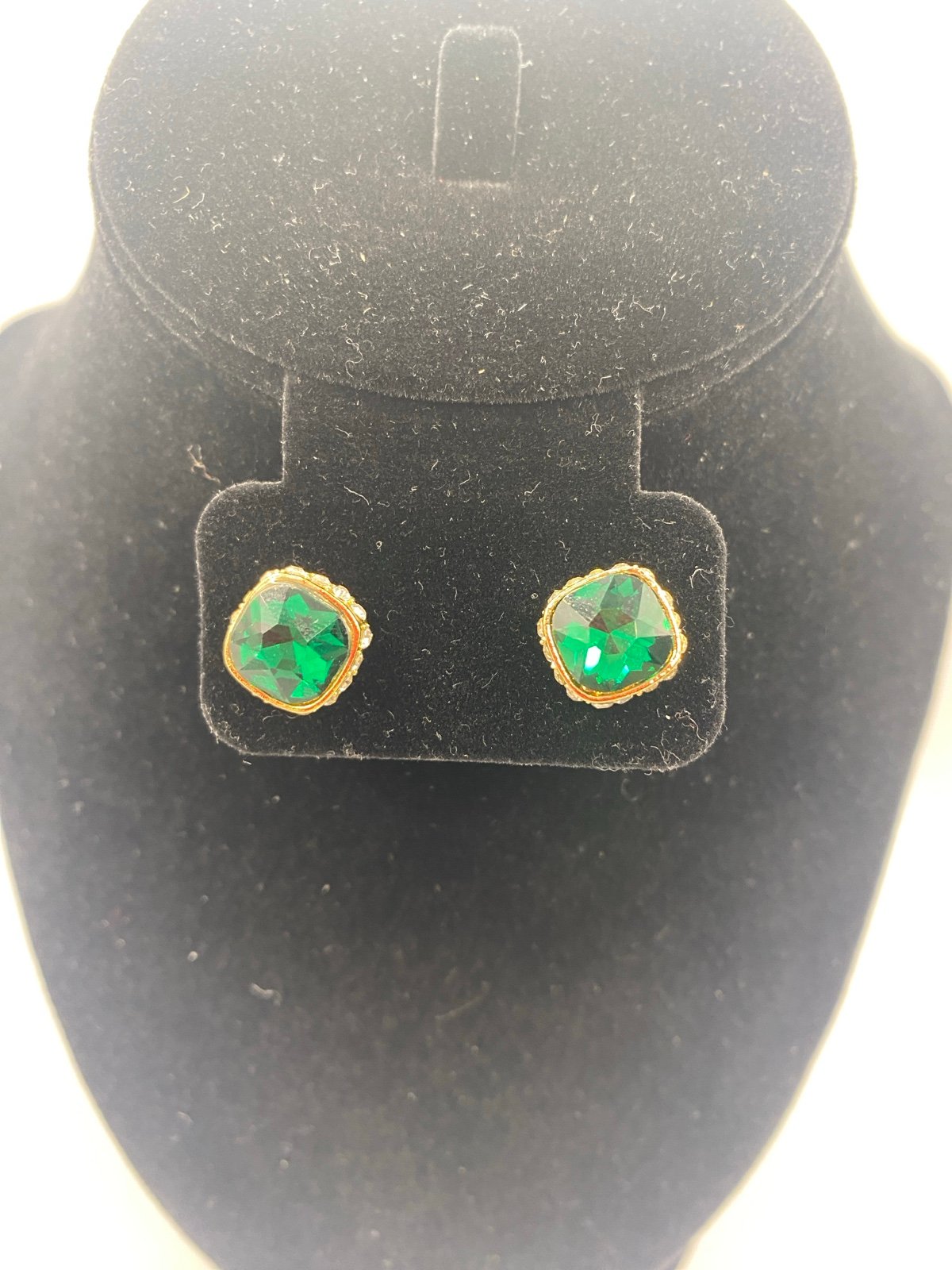 Elegant New Green Stud Earrings