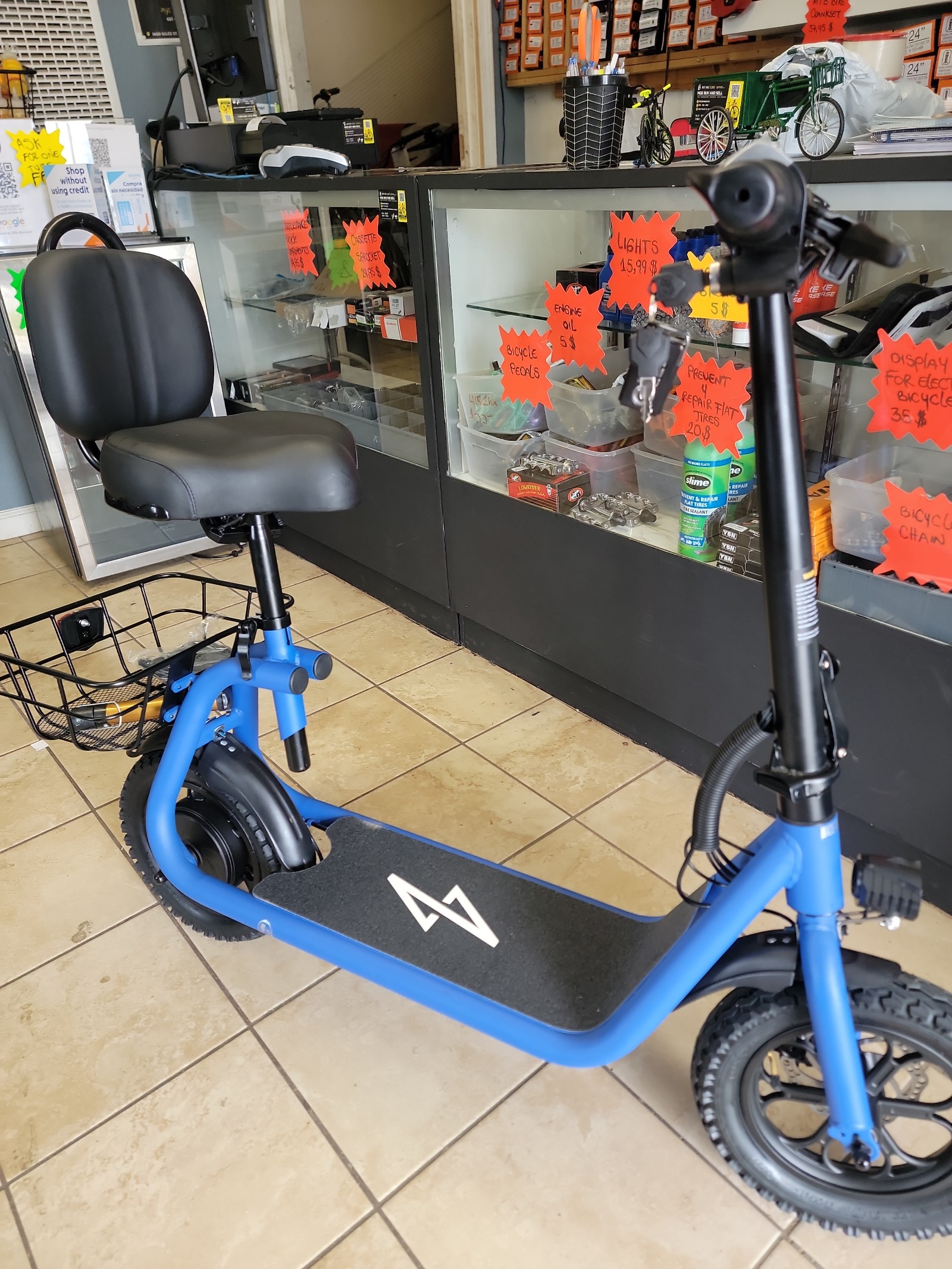 Adult Electric Scooter with Seat for Electric Bike Moped safe urban Commuter.