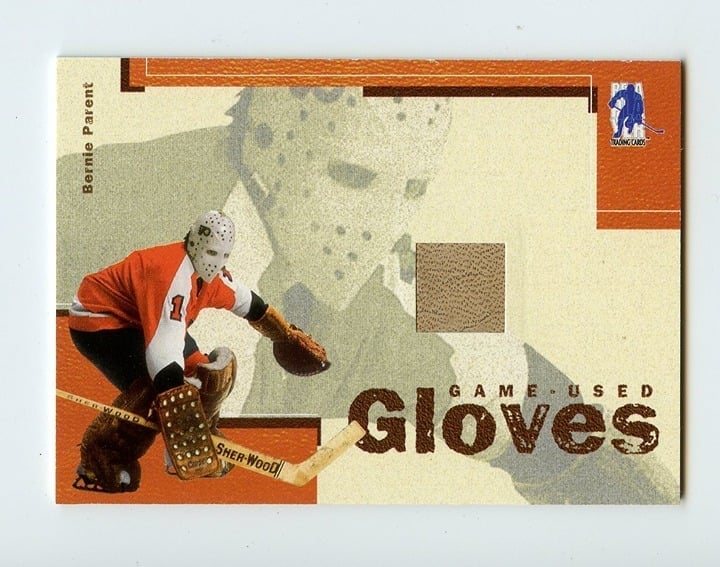 03-04 Be A Player Memorabilia Game-Used Gloves Bernie Parent /30 Flyers *70997