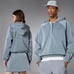 Adidas Blue Version High Shine Half Zip Hoodie Unisex HM9220 Size M NEW 170