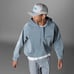 Adidas Blue Version High Shine Half Zip Hoodie Unisex HM9220 Size M NEW 170