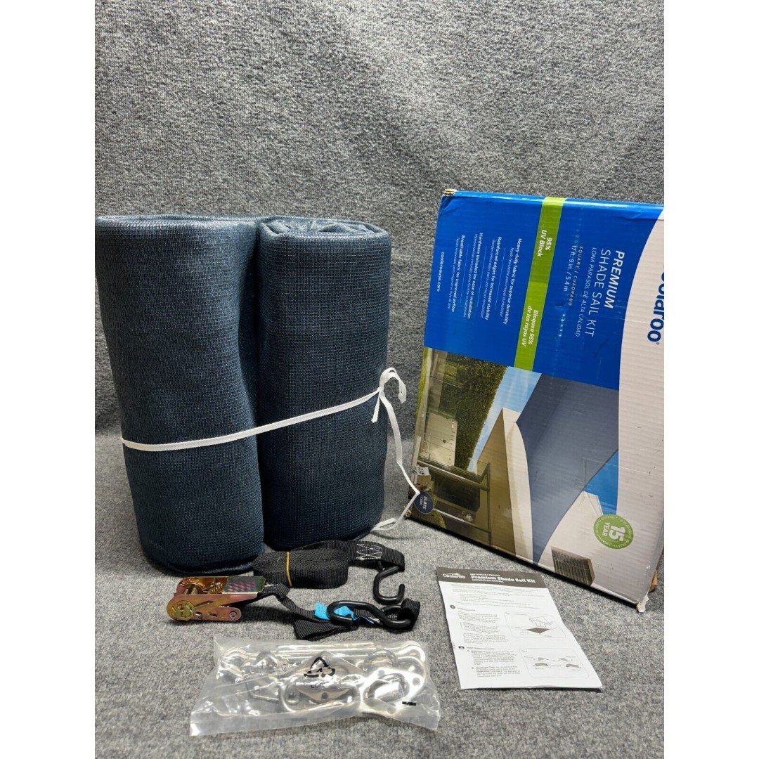 Coolaroo 459598 Shade Sails, Square, Slate