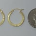 14k solid gold hoop earrings