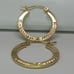 14k solid gold hoop earrings