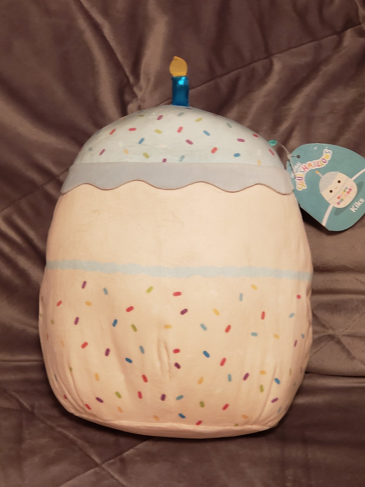 Happy Birthday Squishmallow Kiks 10” DEFECT: Faceless!! ☆*¤♡SUPER RARE♡¤*☆