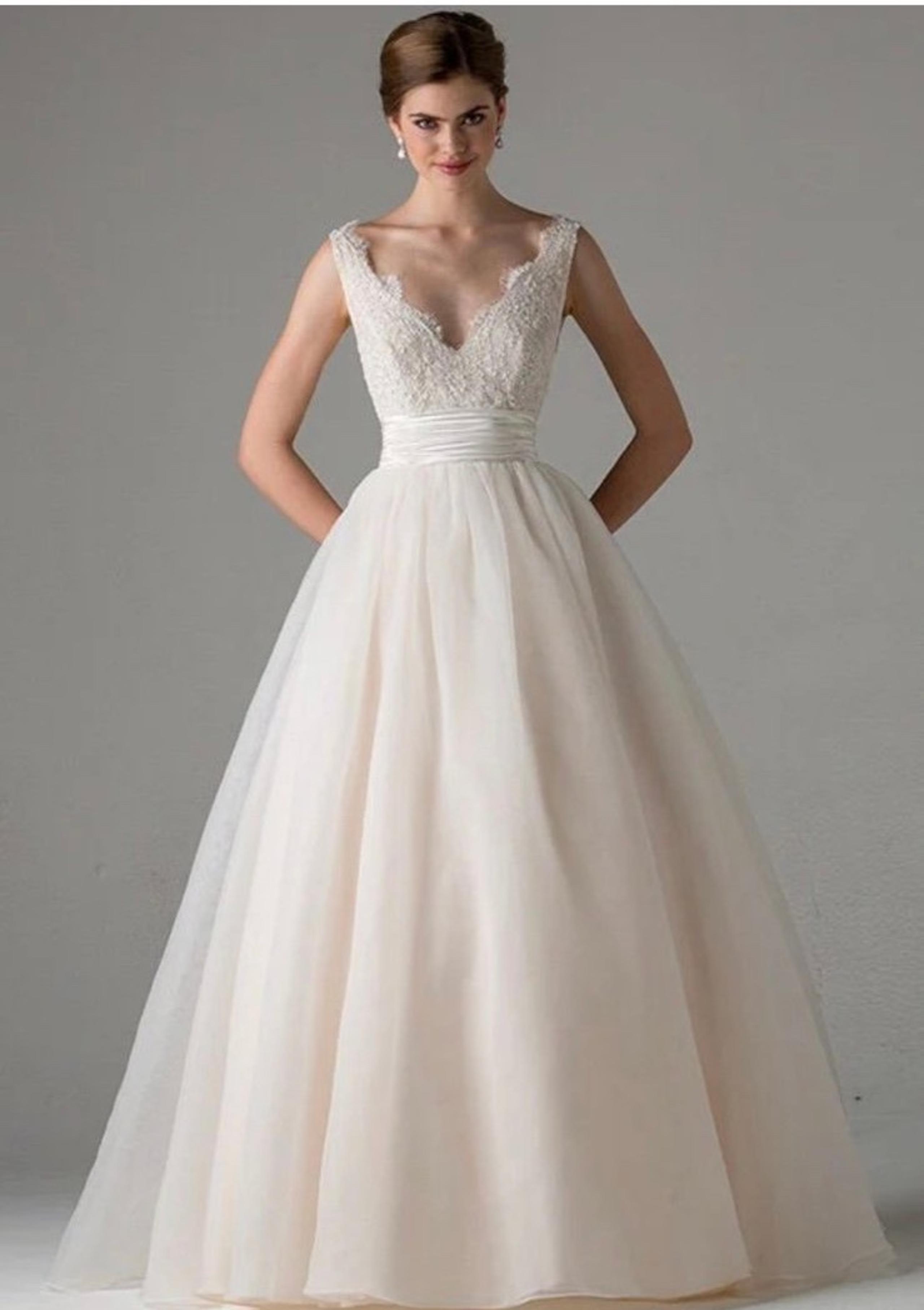 Anne Barge Blue Willow Leah $3225 Wedding Dress Gown