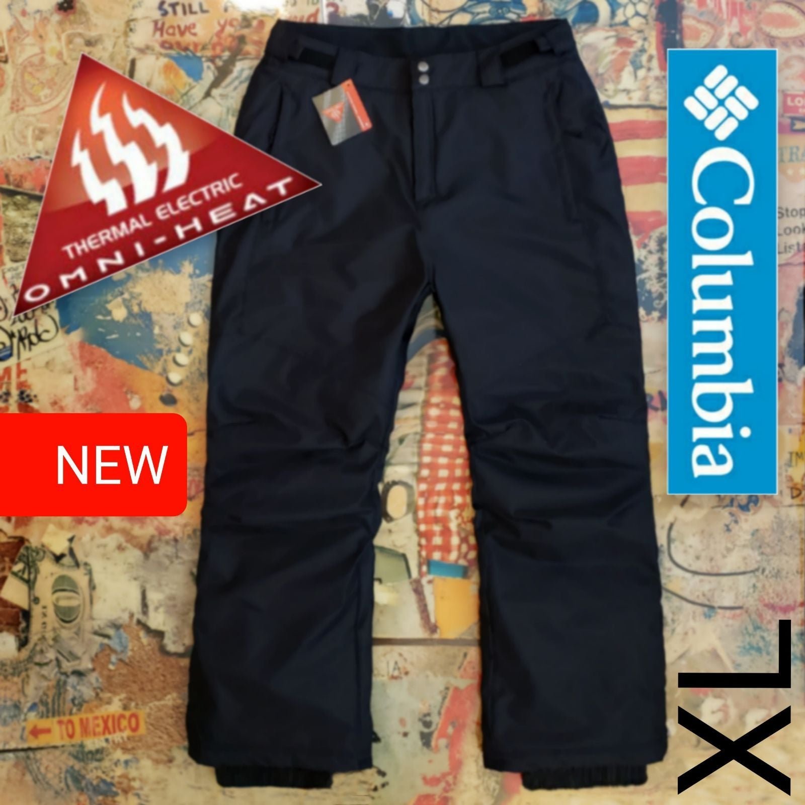 120+ New Columbia Mens Bugaboo Omni-Heat Snowboard Pant / Ski Pant! XL
