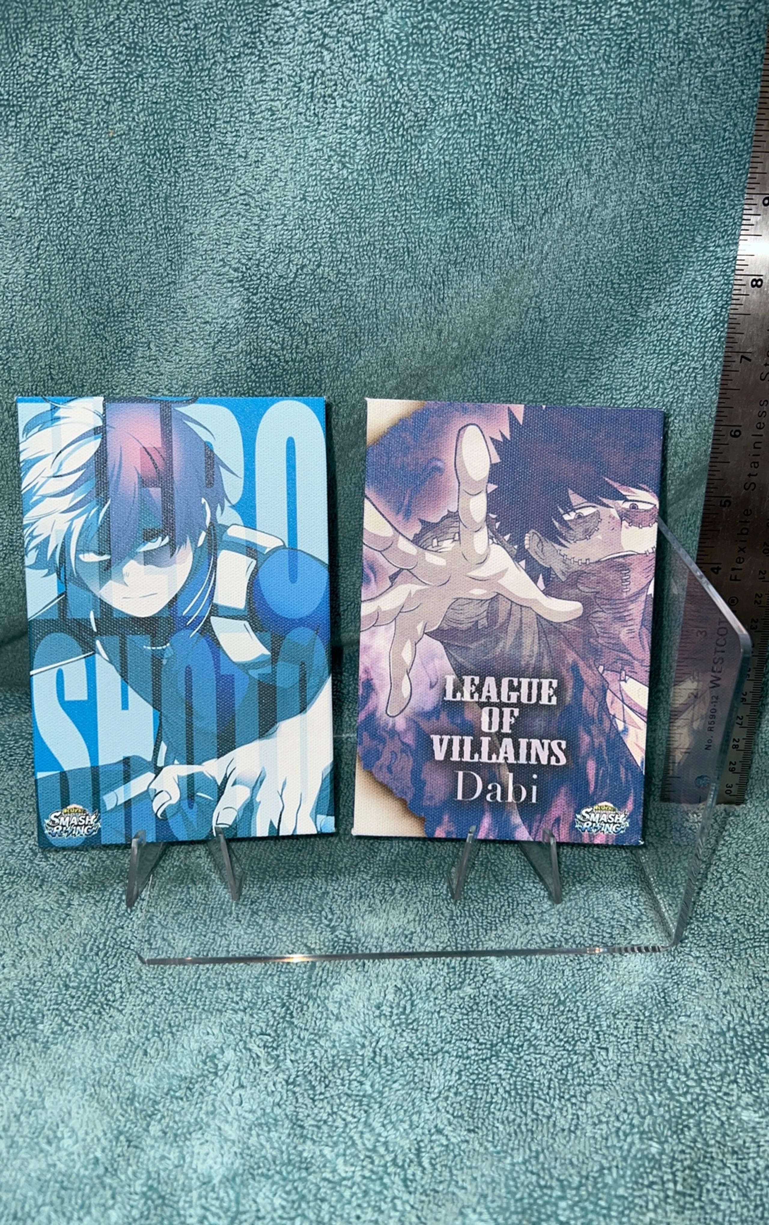 My Hero Academia Shoto Todoroki & Dabi Smash Rising Ichiban Kuji Shikishi boards