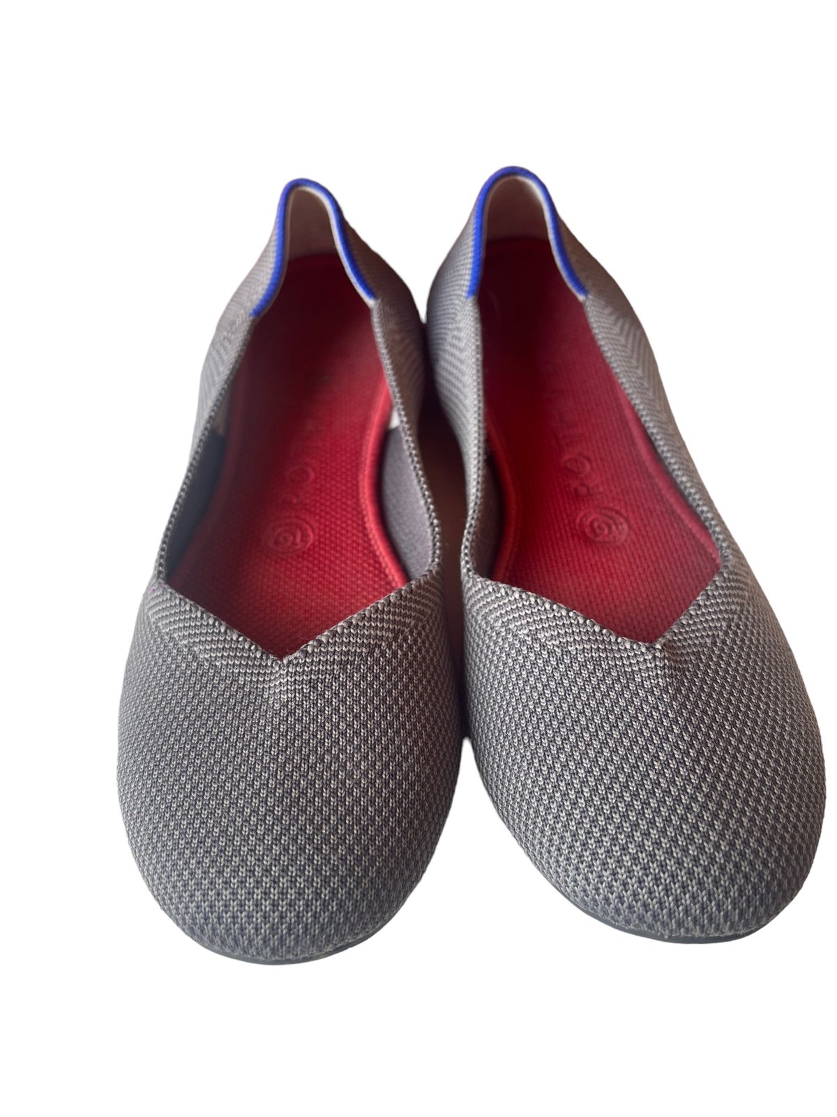 Rothy's The Flat Charcoal Knit Fabric Slip On Ballet Flats Women’s US 8