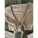 SKIMS Cozy Knit Wrap top L/ XL super soft boucle' Bone Beige Kim K New Tags