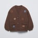 Zara Kids Floral Embroidery Knit Brown Cardigan 5y NWT