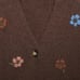 Zara Kids Floral Embroidery Knit Brown Cardigan 5y NWT