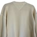 TOMMY HILFIGER Vintage 90s Butter Yellow Knit Crewneck Sweater Crest Cotton XL