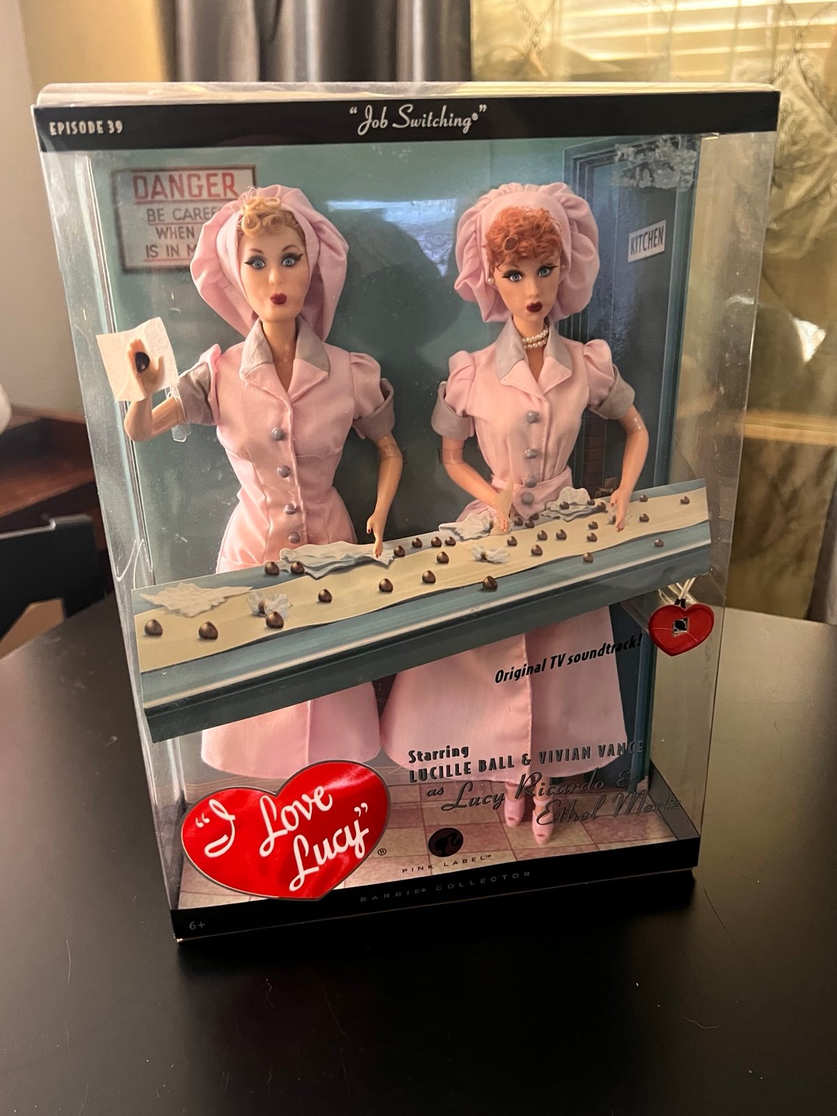 I Love Lucy Episode 39 LUCY & ETHEL “JOB SWITCHING” Barbie Collectors Pink Label