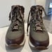 Alex Marie Thayla Olive Maroon Suede Leather Ankle Nubuck Lace Up Hiker Booties