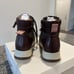 Alex Marie Thayla Olive Maroon Suede Leather Ankle Nubuck Lace Up Hiker Booties