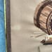 Rare Vintage Framed Apple Bucket & Bread Harvest Crewel Embroidery Art