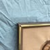 Rare Vintage Framed Apple Bucket & Bread Harvest Crewel Embroidery Art
