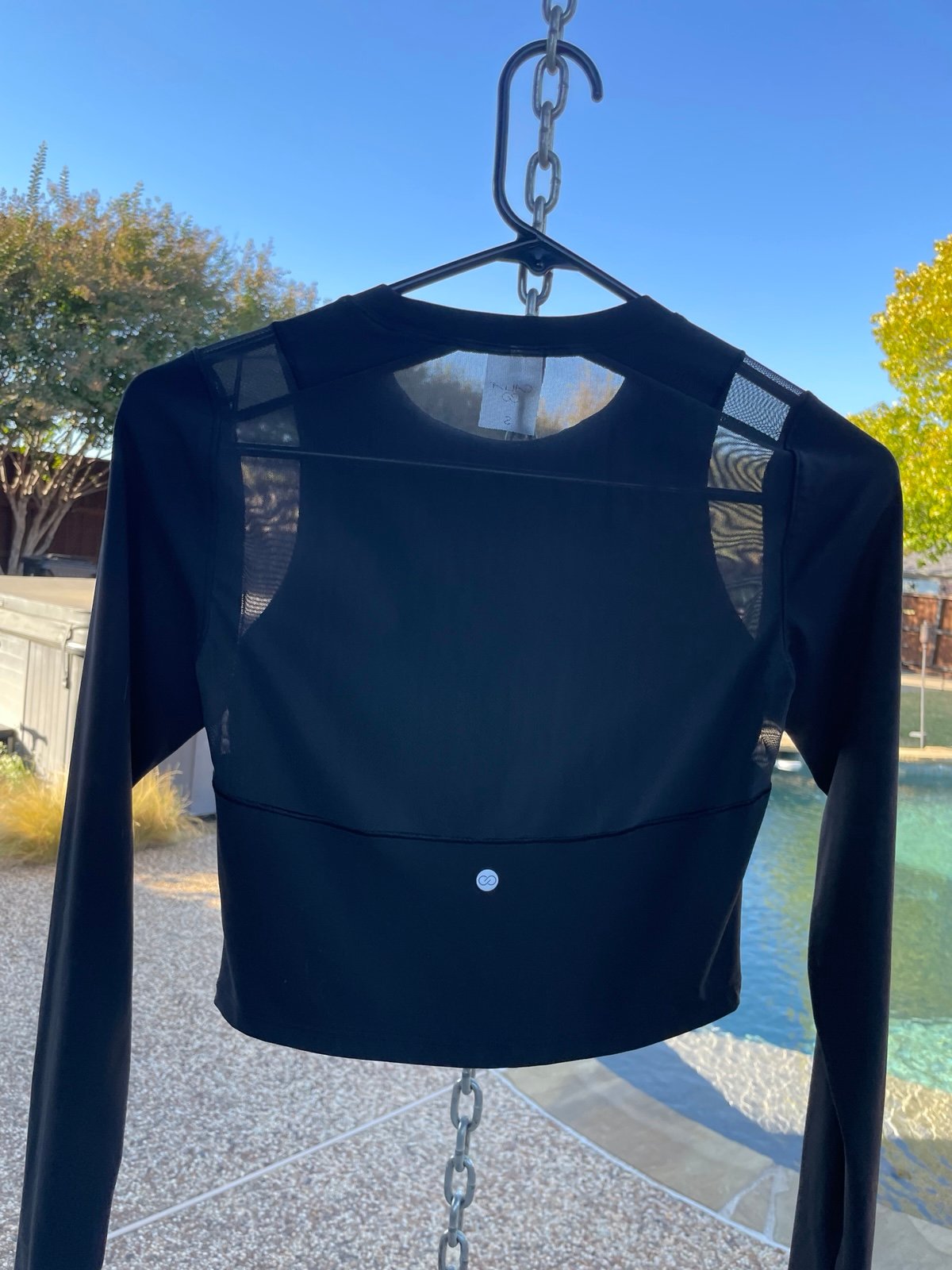 Black long sleeve yoga cloth