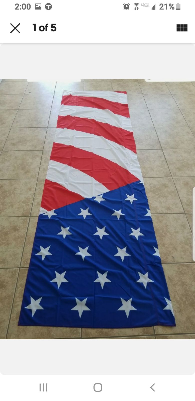 3 american flags