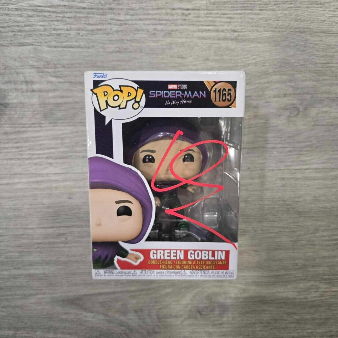 Willem Dafoe Signed Green Goblin Funko 1165 Spider-Man SWAU Authenticated RARE!