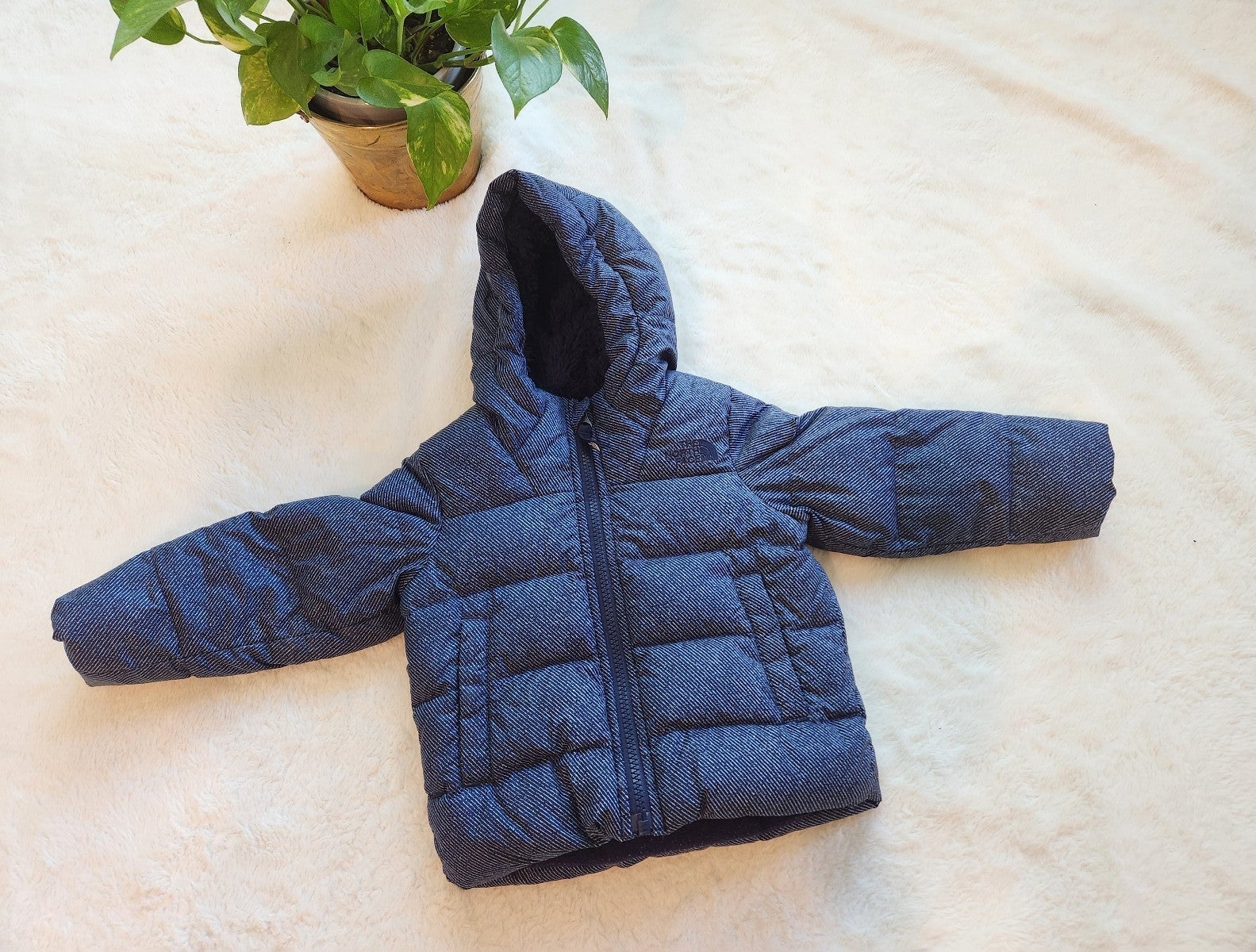 North face Moondogy denim jacket 2t !