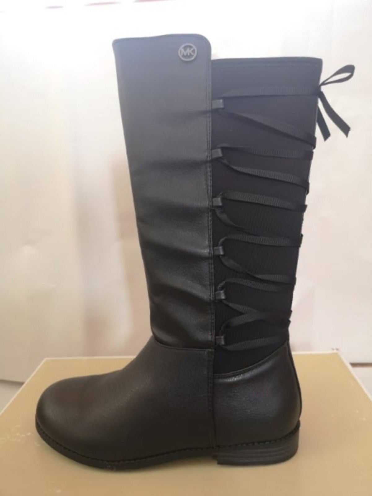 Michael Kors - Emma Venon-888 - Black Boots - Girl's Size 2