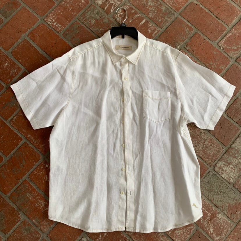 NWOT Tommy Bahama Button Down 100% Linen Size XL