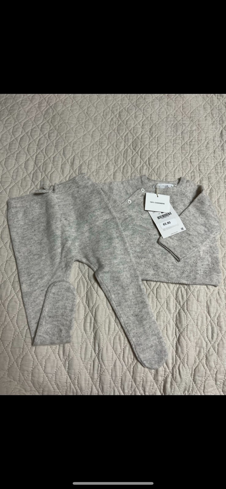 zara new cashmere set sz 3/6 m