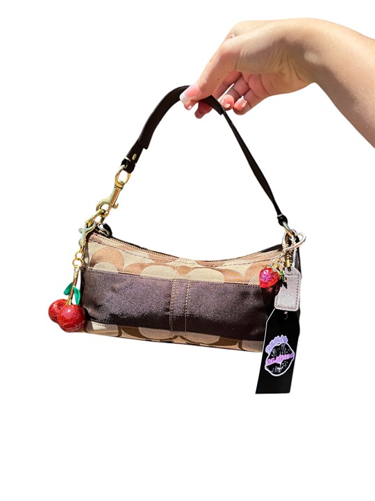 Vintage Brown and Gold Coach Shoulder Bag – Style No. 11096