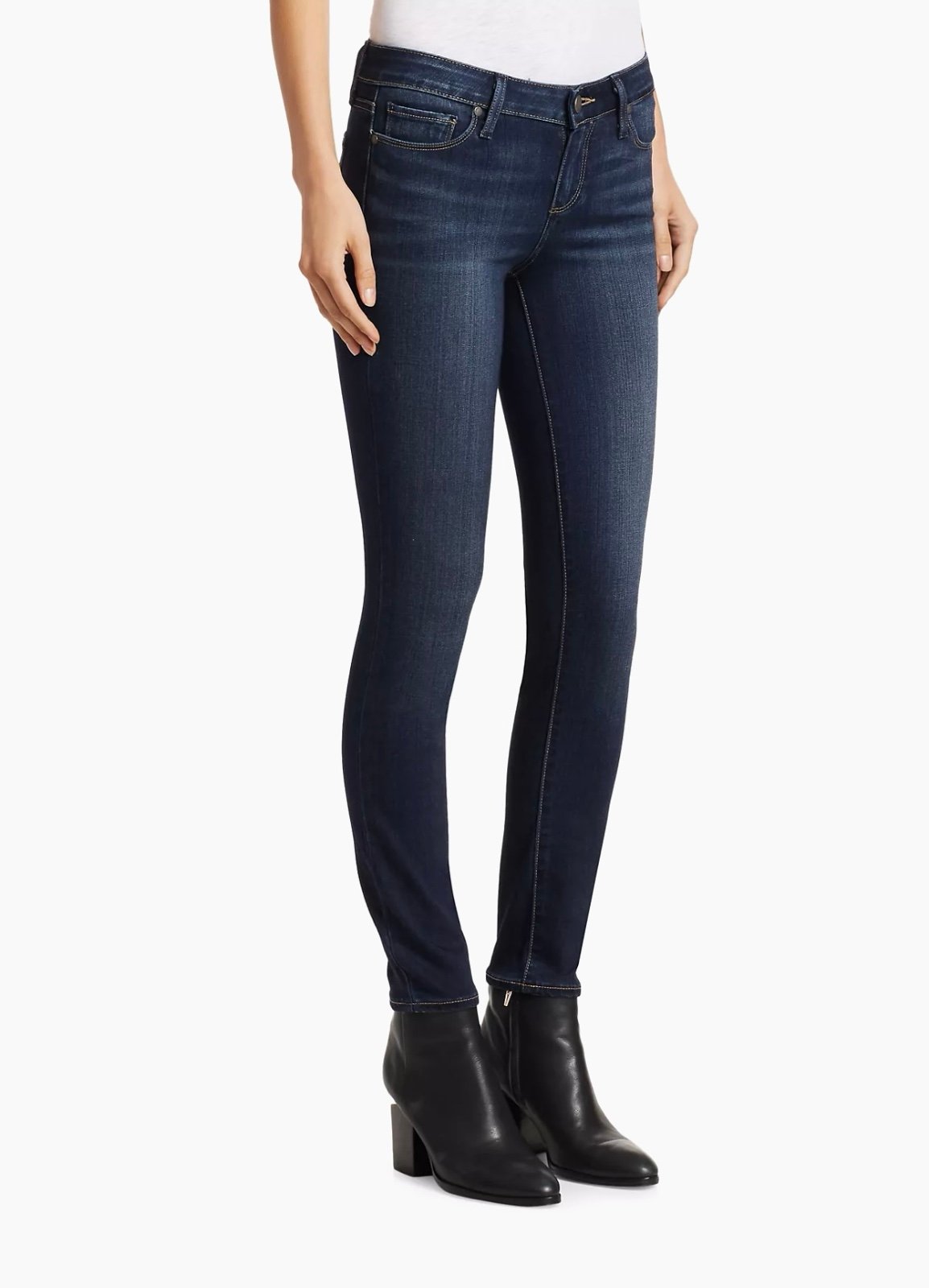 PAIGE Verdugo Crop Blue Denim Jeans