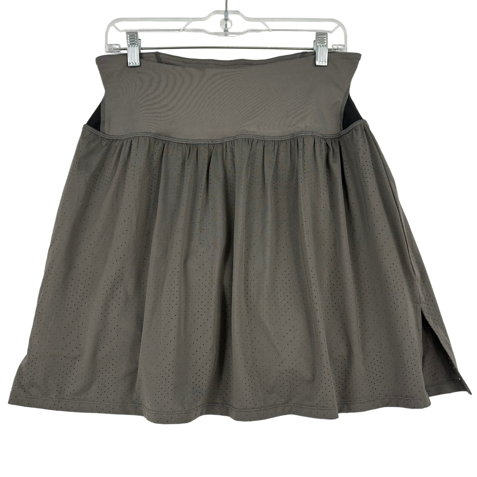 CopperLife by Tommie Copper Back Support Skort Gray Black Size XL