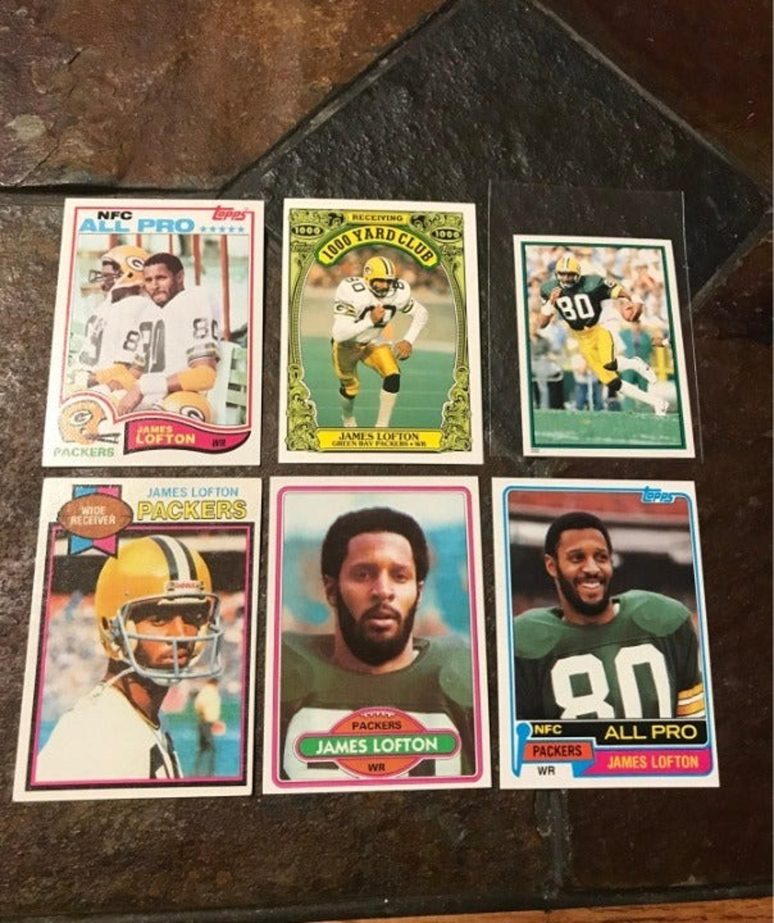 James Lofton rookie card lot Football