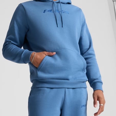 Used Puma Boys Sweat Suit Blue Size Small