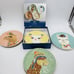 Pier 1 Imports Llama Salad Ceramic Multi Color Y Design Plates New 8.5