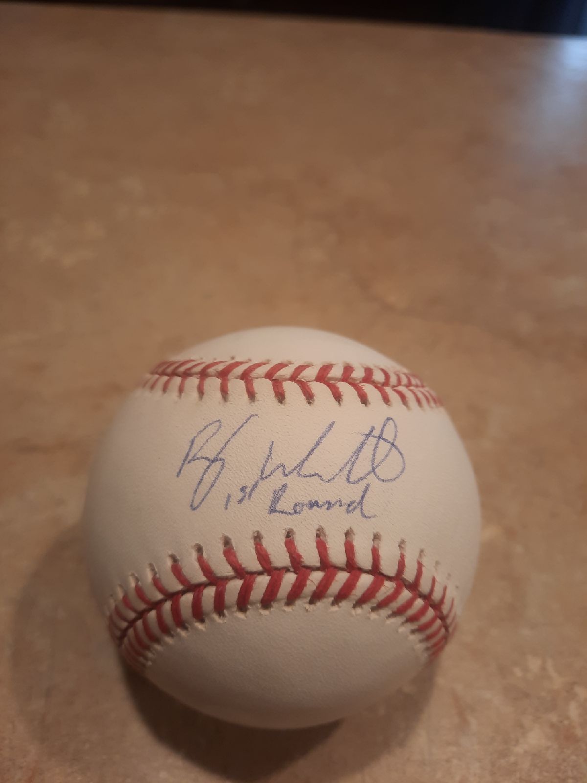 David Weathers signed baseball
